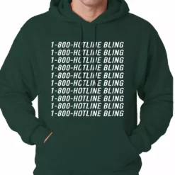 Bewild Hip-Hop Inspired Clothing 1-800-HotlineBling Adult Hoodie