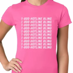 Bewild 1-800-HotlineBling Ladies T-shirt