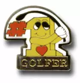 Bewild #1 Golfer Lapel Pin