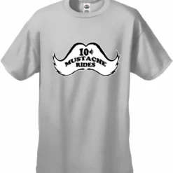 Bewild Cool Funny & Offensive 10 Cent Mustache Rides Men's T-Shirt