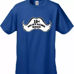 Bewild Cool Funny & Offensive 10 Cent Mustache Rides Men's T-Shirt