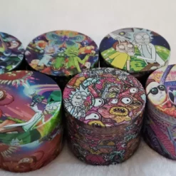 Bewild Herb Grinders - Rick & Morty Sublimated Aluminum 3 Chamber Grinder