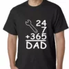 Bewild 24+7+365 = Dad Father's Day Mens T-shirt Positive Reinforcement