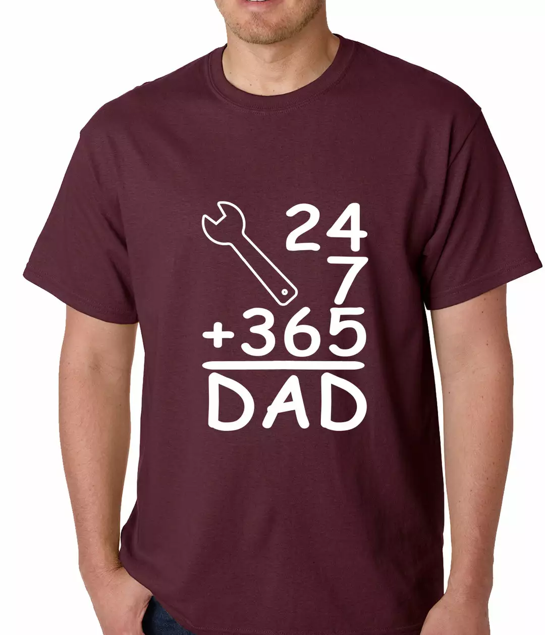 Bewild 24+7+365 = Dad Father's Day Mens T-shirt Positive Reinforcement 8 Bewild 24+7+365 = Dad Father's Day Mens T-shirt Positive Reinforcement