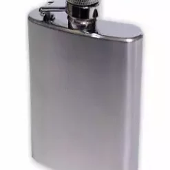 Bewild Flasks 3 1/2 Oz. Polished Stainless Steel Hip Flask