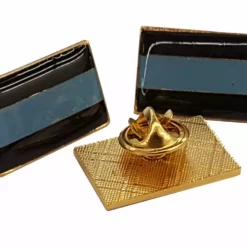 Bewild 3 Pack Of Police Support Flag Lapel Pins Honoring Police (Set Of 3)