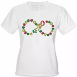Bewild Cool Funny & Offensive 420 Infinity Girl's T-Shirt