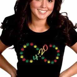 Bewild Cool Funny & Offensive 420 Infinity Girl's T-Shirt