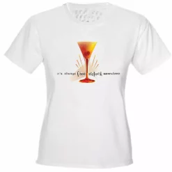 Bewild Cool Funny & Offensive 5 O'clock Somewhere Cosmopolitan Girls T-Shirt