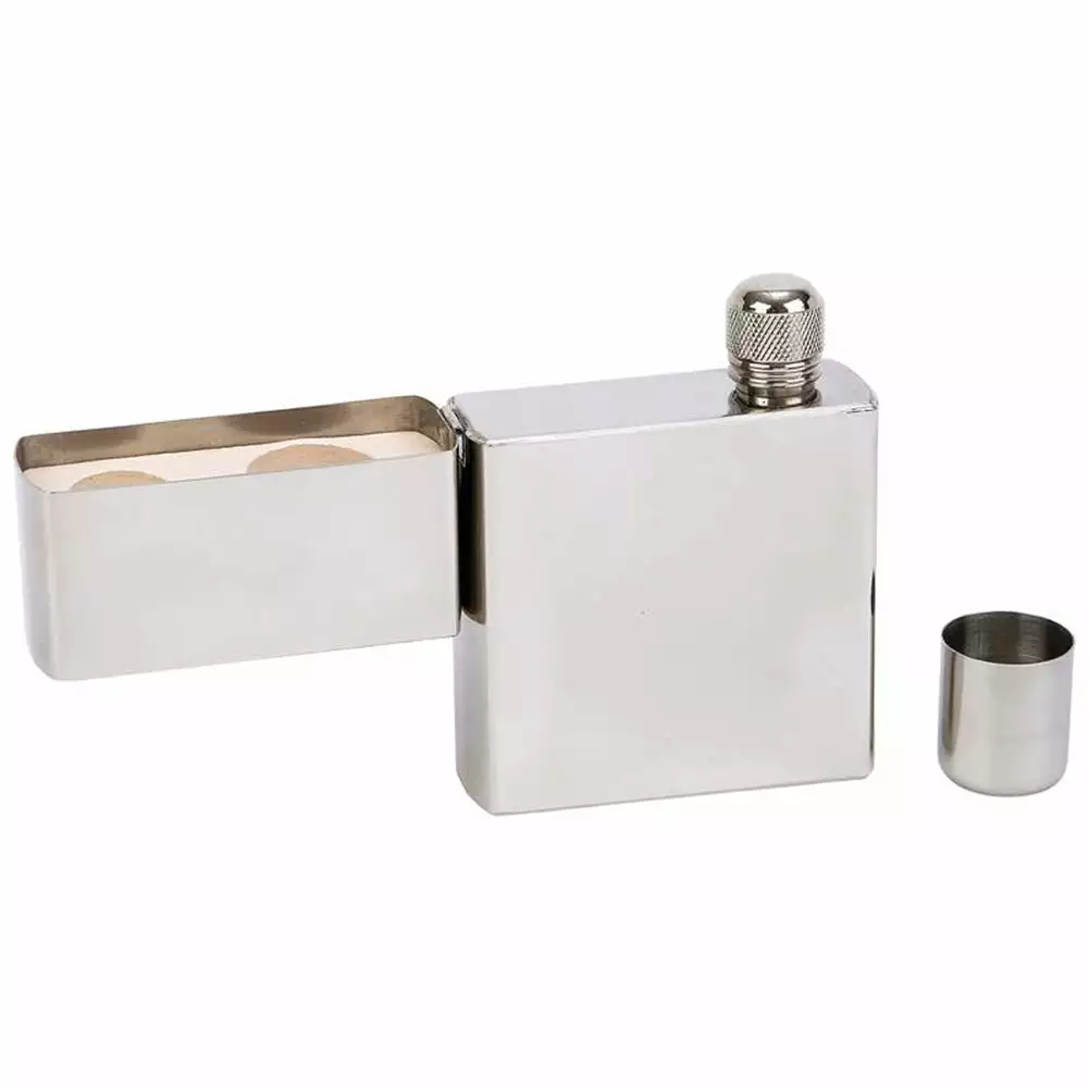 Bewild Flasks 6oz Stainless Steel Big Lighter Shaped FLASK 5 Bewild Flasks 6oz Stainless Steel Big Lighter Shaped FLASK
