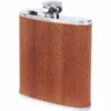 Bewild Flasks 6oz Stainless Steel Flask With Real Sapele Wood Wrap 2 Bewild Flasks 6oz Stainless Steel Flask With Real Sapele Wood Wrap