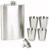 Bewild 8 Ounce Flask With Shot Glasses And Funnel Flasks