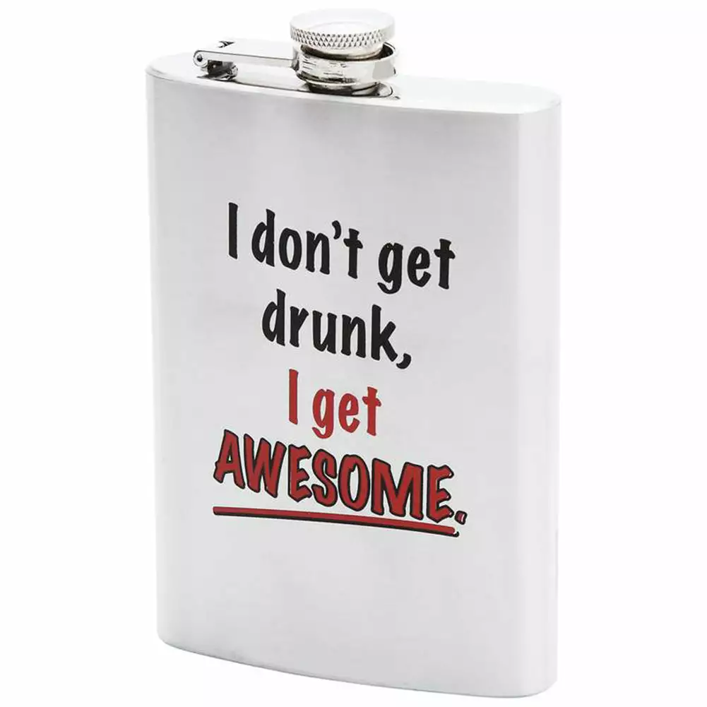 Bewild 8oz I Don't Get Drunk I Get Awesome Stainless Steel Flask Flasks 4 Bewild 8oz I Don't Get Drunk I Get Awesome Stainless Steel Flask Flasks