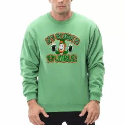 Bewild "Let's Get Ready To Stumble!" Irish Adult Crewneck St.Patricks Day