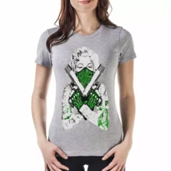 Bewild Marijuana Monroe "Gangster" Girl's T-Shirt Cool Funny & Offensive 15 Bewild Marijuana Monroe