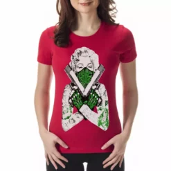 Bewild Marijuana Monroe "Gangster" Girl's T-Shirt Cool Funny & Offensive 19 Bewild Marijuana Monroe