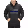 Bewild Police Thin Blue Line American Flag - Support Police Department Horizontal Adult Hoodie 1 Bewild Police Thin Blue Line American Flag - Support Police Department Horizontal Adult Hoodie