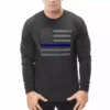 Bewild Say It Loud Police Thin Blue Line American Flag - Support Police Department Horizontal Thermal