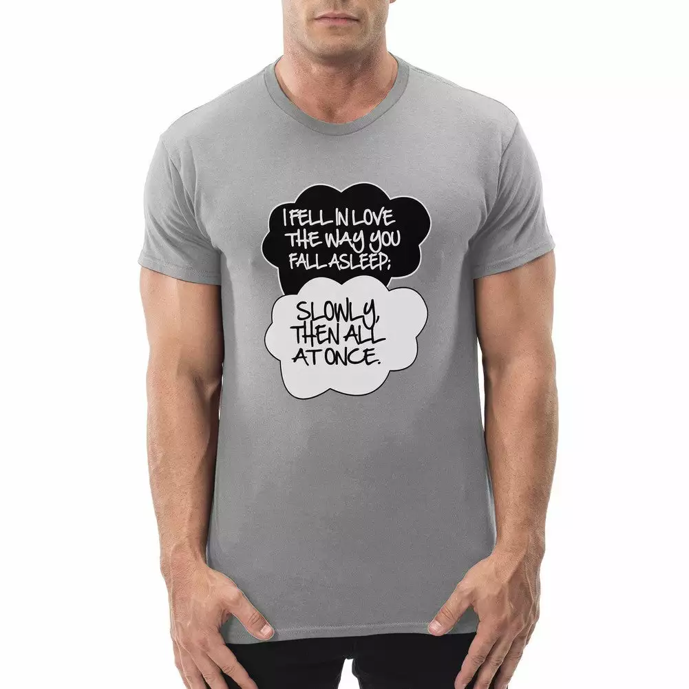 Bewild "I Fell In Love" John Green Quote From The Fault In Our Stars Men's T-Shirt 11 Bewild "I Fell In Love" John Green Quote From The Fault In Our Stars Men's T-Shirt