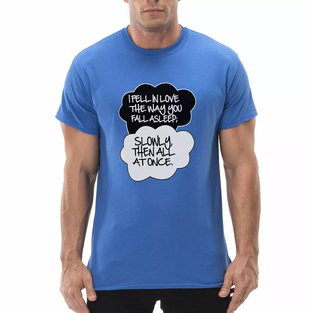 Bewild "I Fell In Love" John Green Quote From The Fault In Our Stars Men's T-Shirt 9 Bewild "I Fell In Love" John Green Quote From The Fault In Our Stars Men's T-Shirt