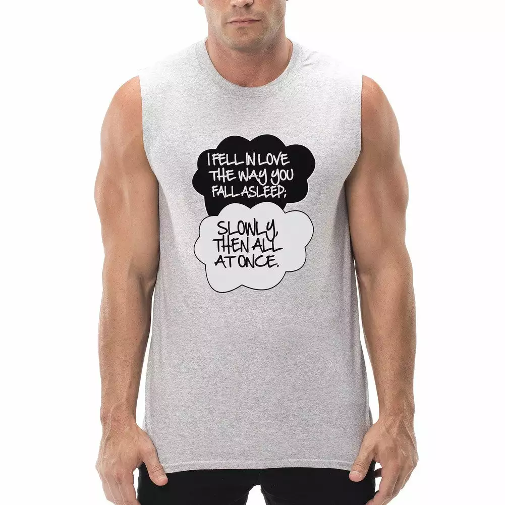 Bewild "I Fell In Love" John Green Quote From The Fault In Our Stars Men's T-Shirt 7 Bewild "I Fell In Love" John Green Quote From The Fault In Our Stars Men's T-Shirt