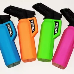 Bewild Lighters Techno Neon Large Torch Lighter 4"