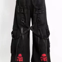 Tripp Darkstreet NYC - Back Up Skull Pants (Black/Red)