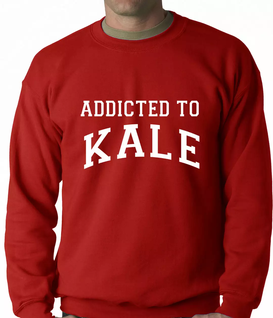 Bewild Addicted To Kale Adult Crewneck Cool Funny & Offensive 7 Bewild Addicted To Kale Adult Crewneck Cool Funny & Offensive