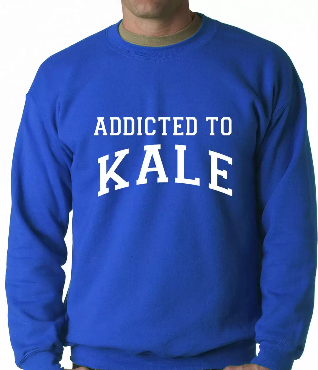 Bewild Addicted To Kale Adult Crewneck Cool Funny & Offensive 8 Bewild Addicted To Kale Adult Crewneck Cool Funny & Offensive