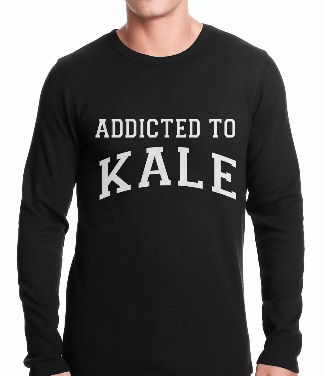 Bewild Addicted To Kale Thermal Shirt Cool Funny & Offensive 3 Bewild Addicted To Kale Thermal Shirt Cool Funny & Offensive