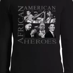 Bewild Nationality & Ethnic African American Hero Icons Thermal Long Sleeve Shirt