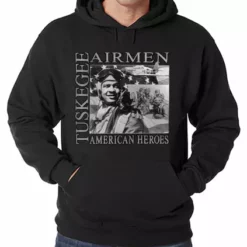 Bewild African American Heroes - Tuskegee Airmen Adult Hoodie Nationality & Ethnic