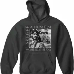 Bewild African American Heroes - Tuskegee Airmen Adult Hoodie Nationality & Ethnic