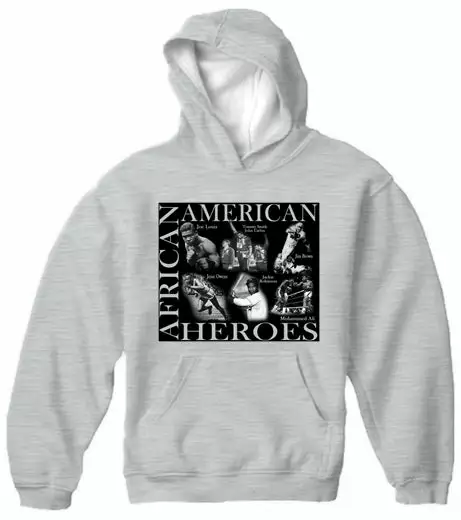 Bewild African American Sports Heroes Adult Hoodie Nationality & Ethnic 7 Bewild African American Sports Heroes Adult Hoodie Nationality & Ethnic