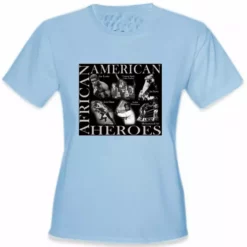 Bewild Nationality & Ethnic African American Sports Heroes Girl's T-Shirt