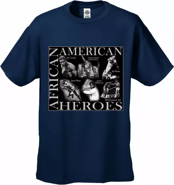 Bewild African American Sports Heroes Men's T-Shirt 11 Bewild African American Sports Heroes Men's T-Shirt