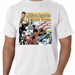 Bewild Nationality & Ethnic African American Sports Heroes Men's T-Shirt