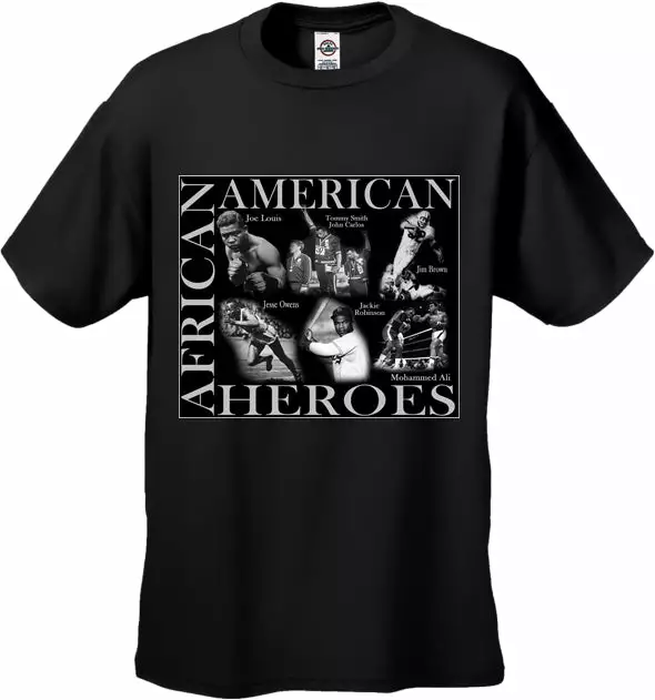 Bewild African American Sports Heroes Men's T-Shirt 3 Bewild African American Sports Heroes Men's T-Shirt