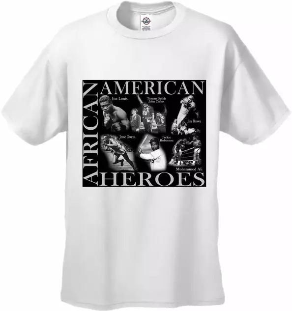 Bewild African American Sports Heroes Men's T-Shirt 7 Bewild African American Sports Heroes Men's T-Shirt