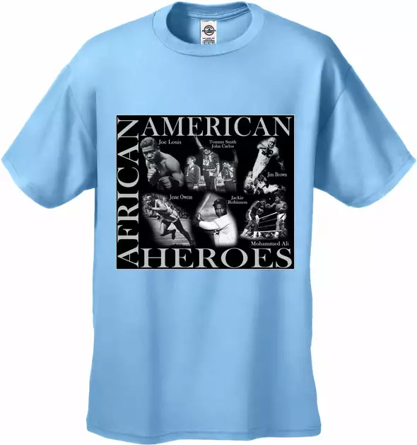 Bewild African American Sports Heroes Men's T-Shirt 8 Bewild African American Sports Heroes Men's T-Shirt