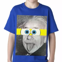 Bewild Comic Con & Gaming Clothing Video Game T-Shirts Albert Sponge-stein Kids T-shirt