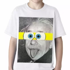 Bewild Comic Con & Gaming Clothing Video Game T-Shirts Albert Sponge-stein Kids T-shirt