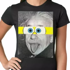 Bewild Comic Con & Gaming Clothing Video Game Albert Sponge-stein Ladies T-shirt
