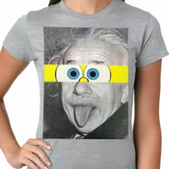 Bewild Comic Con & Gaming Clothing Video Game Albert Sponge-stein Ladies T-shirt
