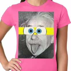 Bewild Comic Con & Gaming Clothing Video Game Albert Sponge-stein Ladies T-shirt