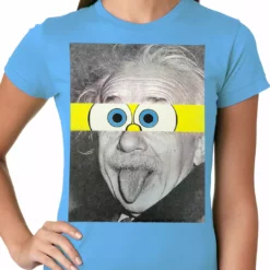 Bewild Comic Con & Gaming Clothing Video Game Albert Sponge-stein Ladies T-shirt
