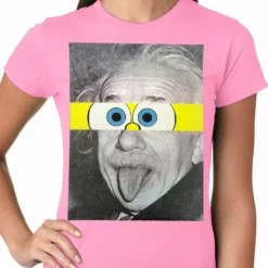 Bewild Comic Con & Gaming Clothing Video Game Albert Sponge-stein Ladies T-shirt
