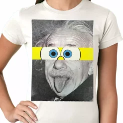 Bewild Comic Con & Gaming Clothing Video Game Albert Sponge-stein Ladies T-shirt