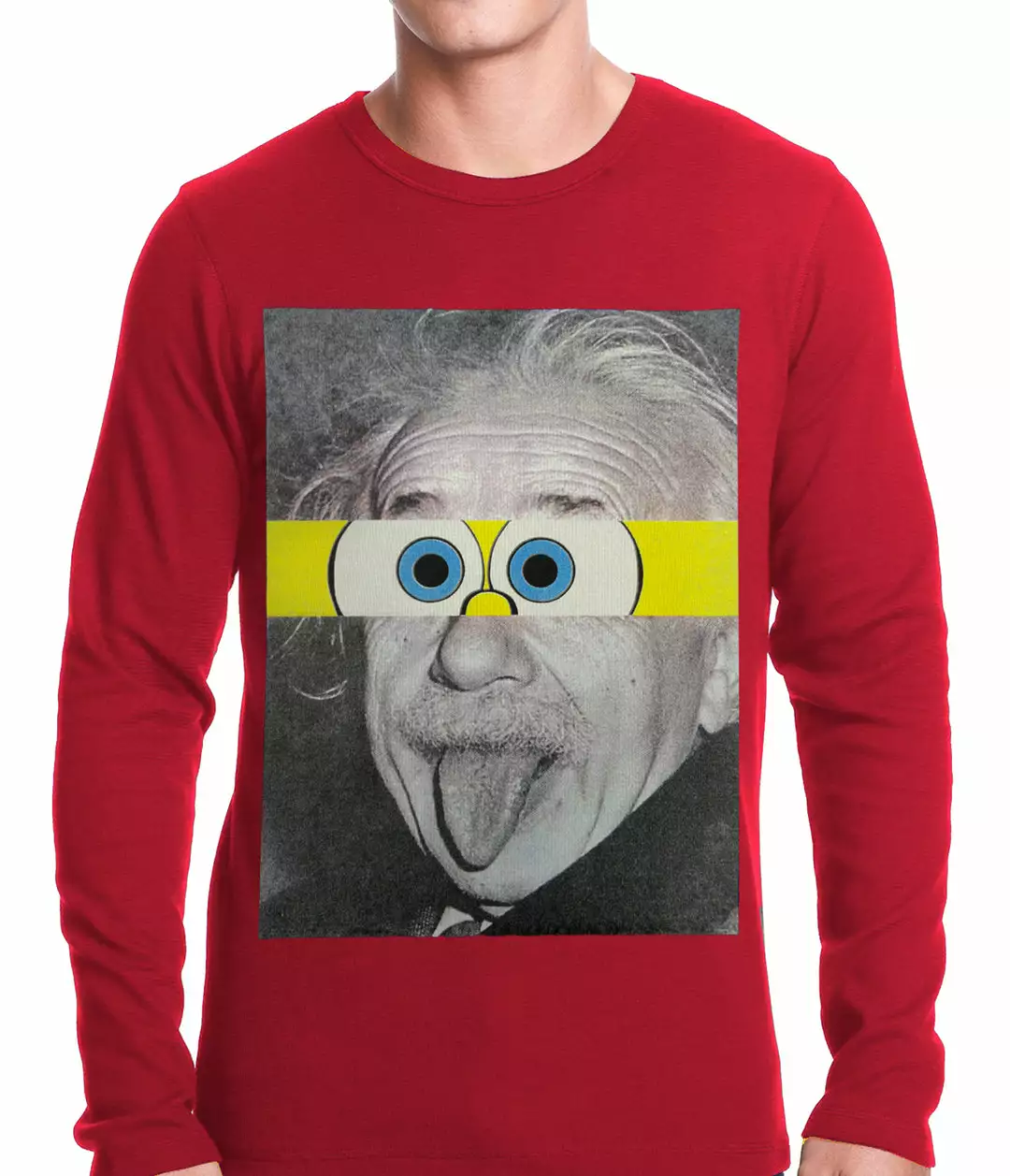 Bewild Cool Funny & Offensive Albert Sponge-stein Thermal Shirt 5 Bewild Cool Funny & Offensive Albert Sponge-stein Thermal Shirt