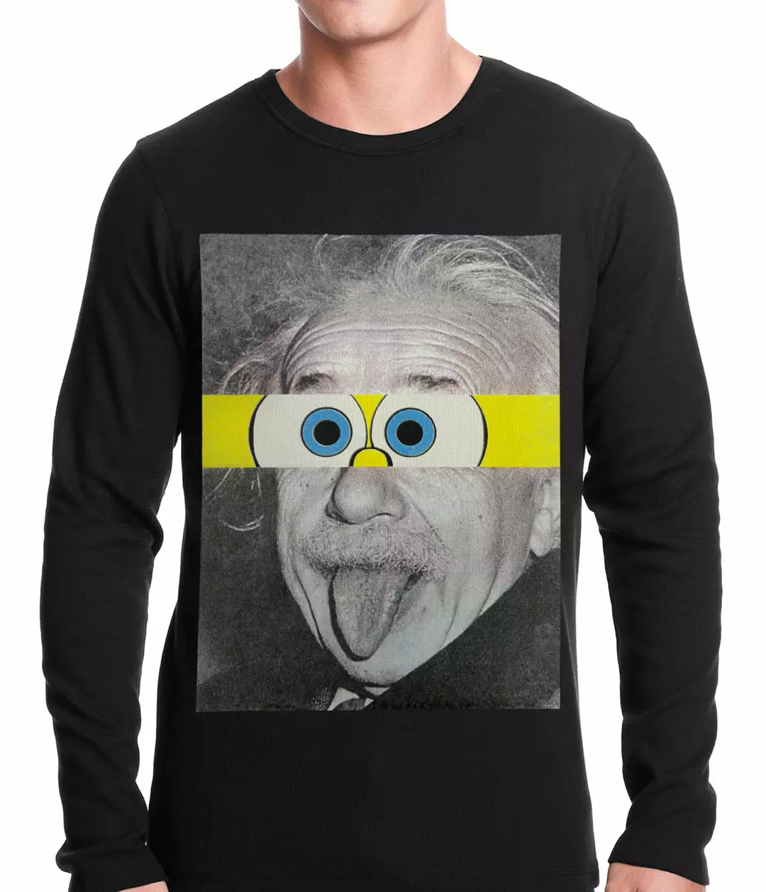 Bewild Cool Funny & Offensive Albert Sponge-stein Thermal Shirt 3 Bewild Cool Funny & Offensive Albert Sponge-stein Thermal Shirt